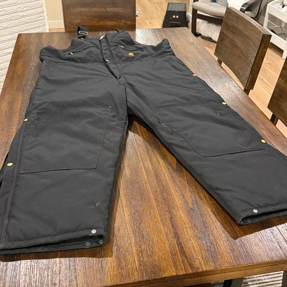 Carhartt Black Bib Overalls - Picture 2 of 7